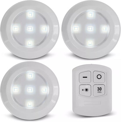 3X Led lemputės su pulteliu