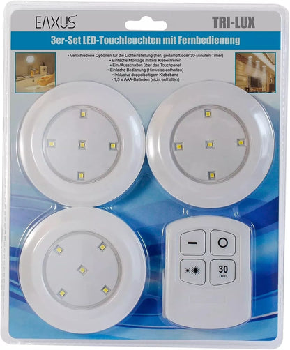 3X Led lemputės su pulteliu