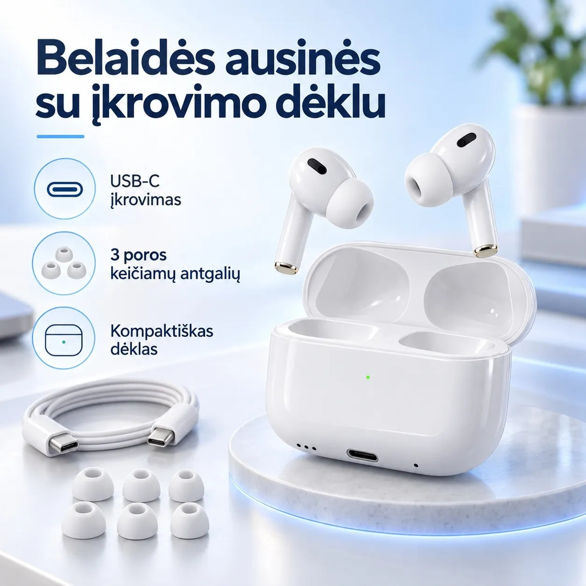 Belaidės Bluetooth ausinės TR2474