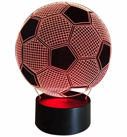 Dekoratyvinė LED lempa, futbolo kamuolio formos