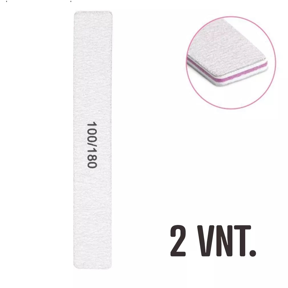 Nagų dildės 100/180 grit, 2 vnt.