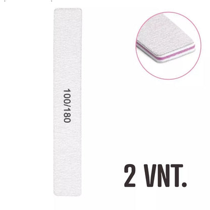 Nagų dildės 100/180 grit, 2 vnt.