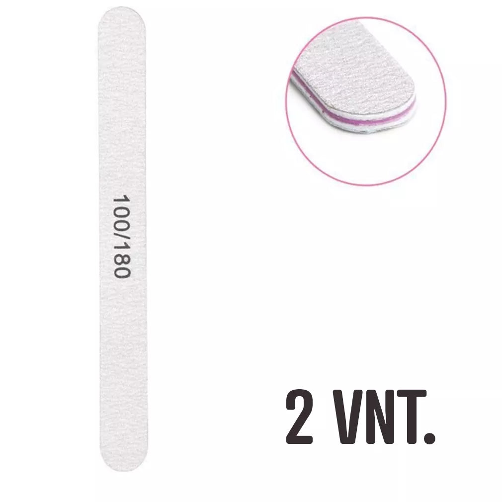 Nagų dildės 100/180 grit (2 vnt.)