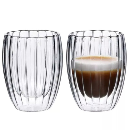 Dvigubo stiklo puodelis 350ML.