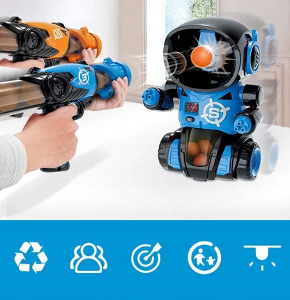 Interaktyvus šaudymo žaidimas „Robotų mūšis“