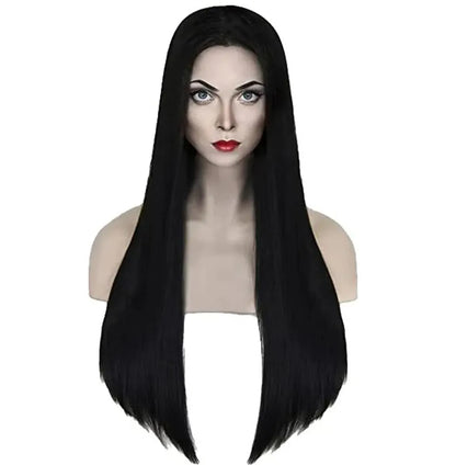 Juodas perukas 80cm