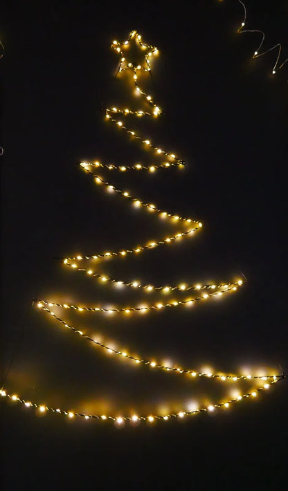 Kalėdinė LED eglutė su žvaigžde, 105 cm, šiltai balta