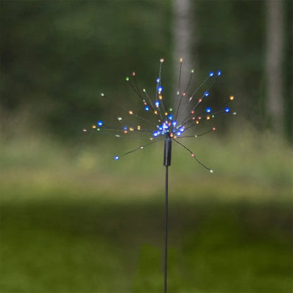 Lauko LED lemputė „Firework“ su saulės baterija (100 cm)