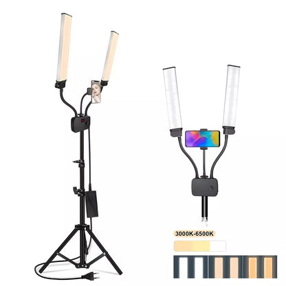 LED panelinės lempos su trikoju DOUBLE