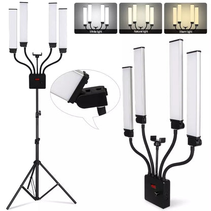 LED panelinės lempos su trikoju