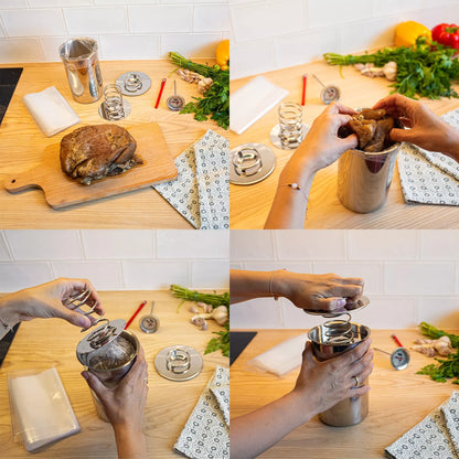 Nerūdijančio plieno kumpio viryklė iki 1,5 kg