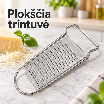Plokščia virtuvinė tarka su rankena