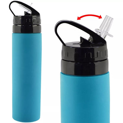 Silikoninė gertuvė 600ml. - Juoda