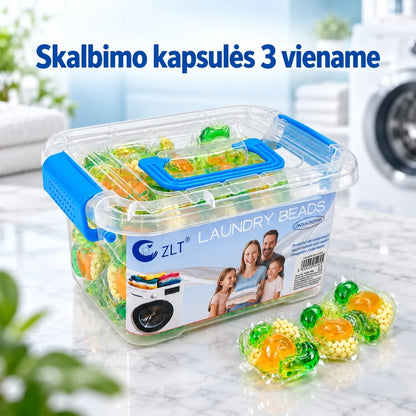 Skalbinių kvapniosios kapsulės (Laundry Beads) 60 vnt.