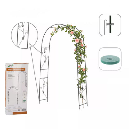 Sodo pergola su dekoracijomis 114 × 37 × 230 cm