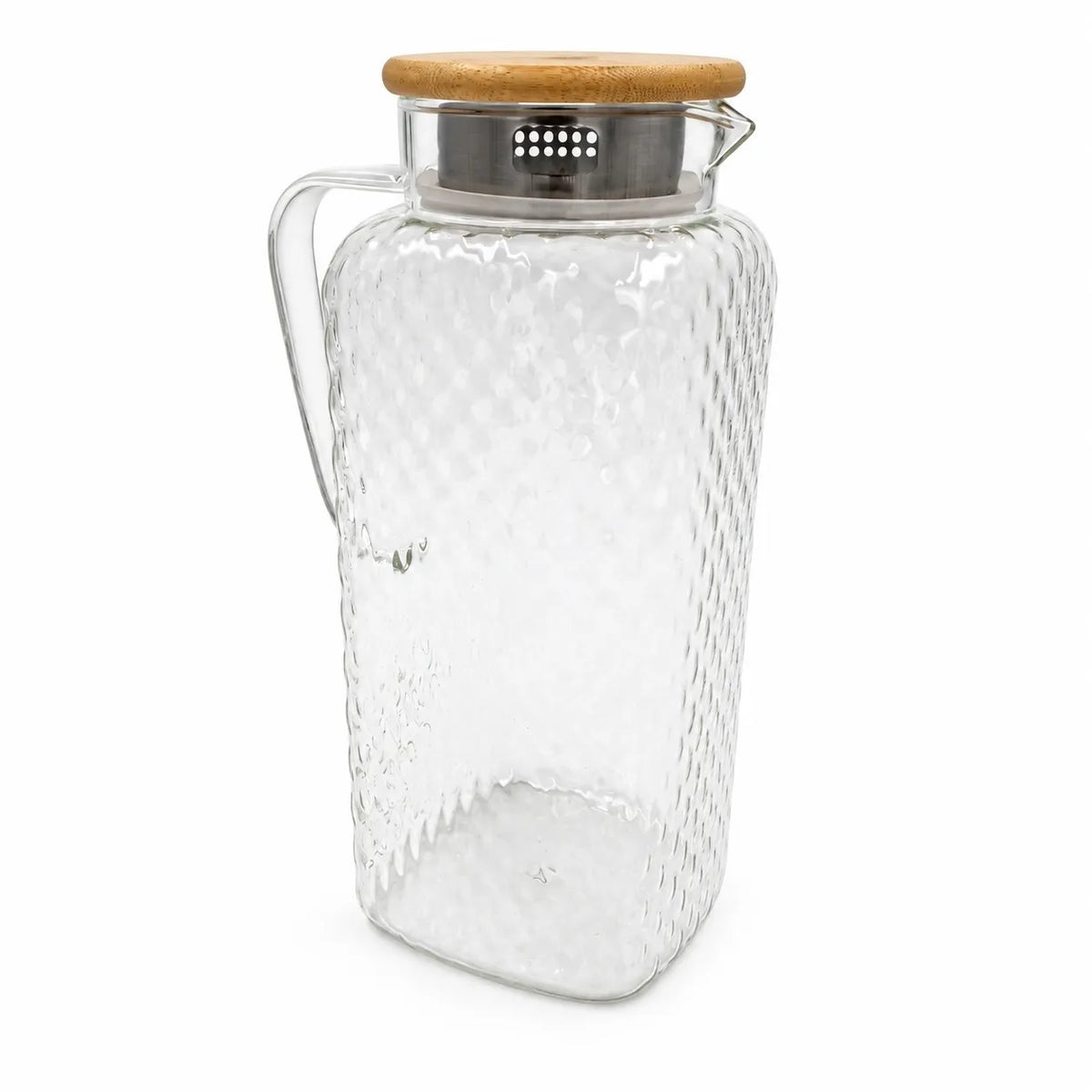 Stiklinis ąsotis su bambukiniu dangteliu 1800 ml