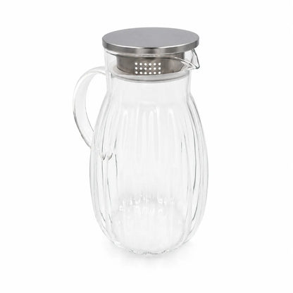Stiklinis ąsotis su metaliniu dangteliu 1800 ml